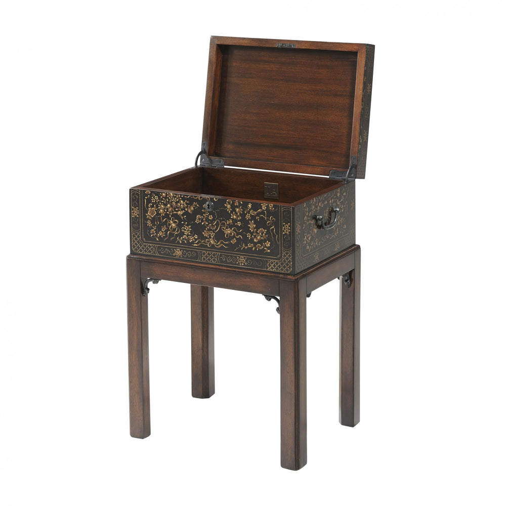 The Floral Painted Box Accent Table - Theodore Alexander - AmericanHomeFurniture