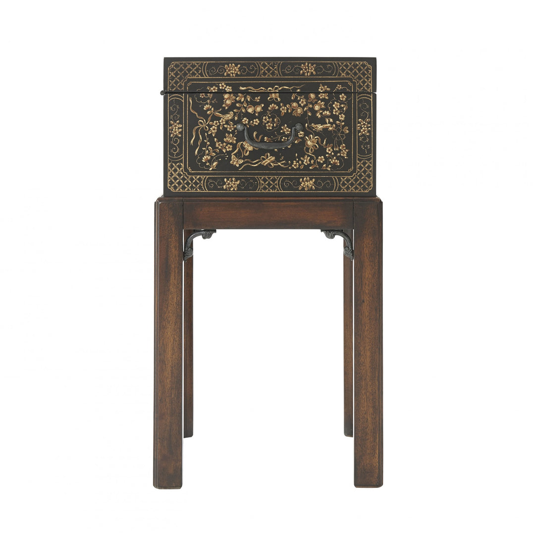 The Floral Painted Box Accent Table - Theodore Alexander - AmericanHomeFurniture