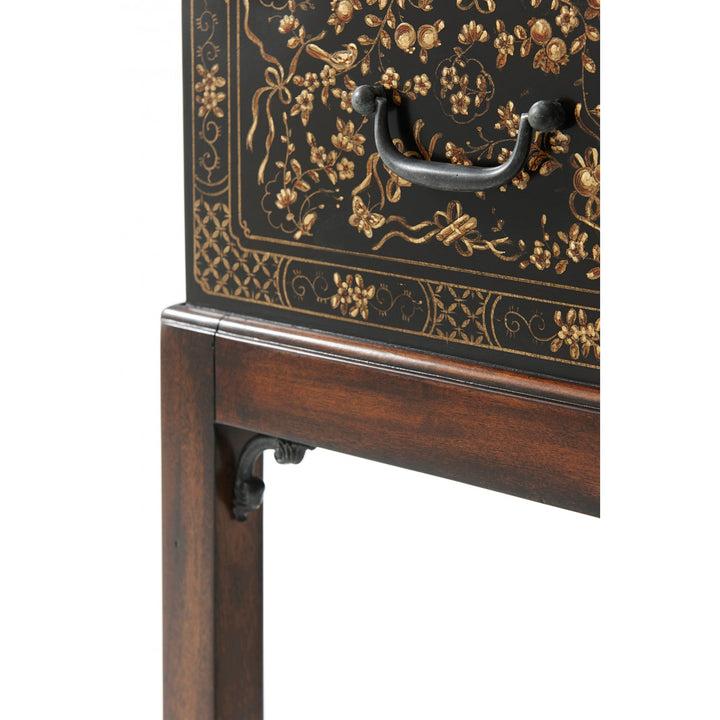 The Floral Painted Box Accent Table - Theodore Alexander - AmericanHomeFurniture