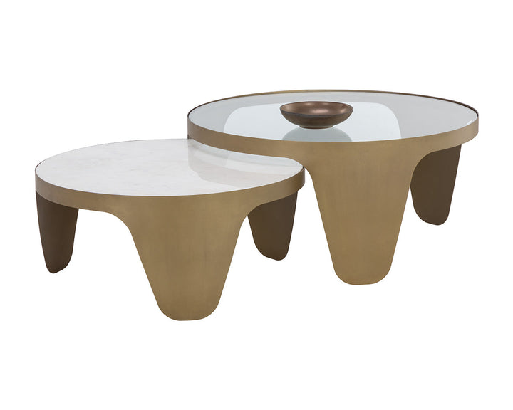 American Home Furniture | Sunpan - Mysaria Nesting Coffee Tables (Set Of 2)