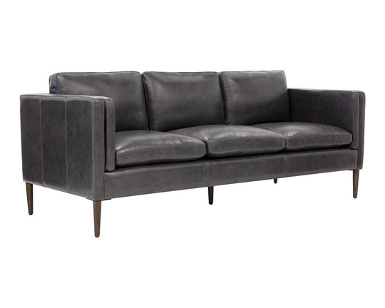 Brentwood Charcoal Leather