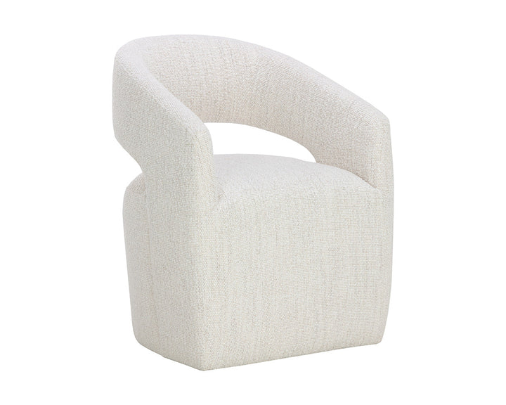 American Home Furniture | Sunpan - Lloret Wheeled Dining Armchair 