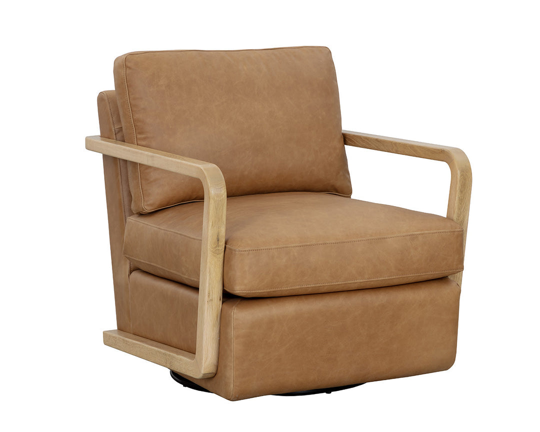 Castell Swivel Lounge Chair - AmericanHomeFurniture