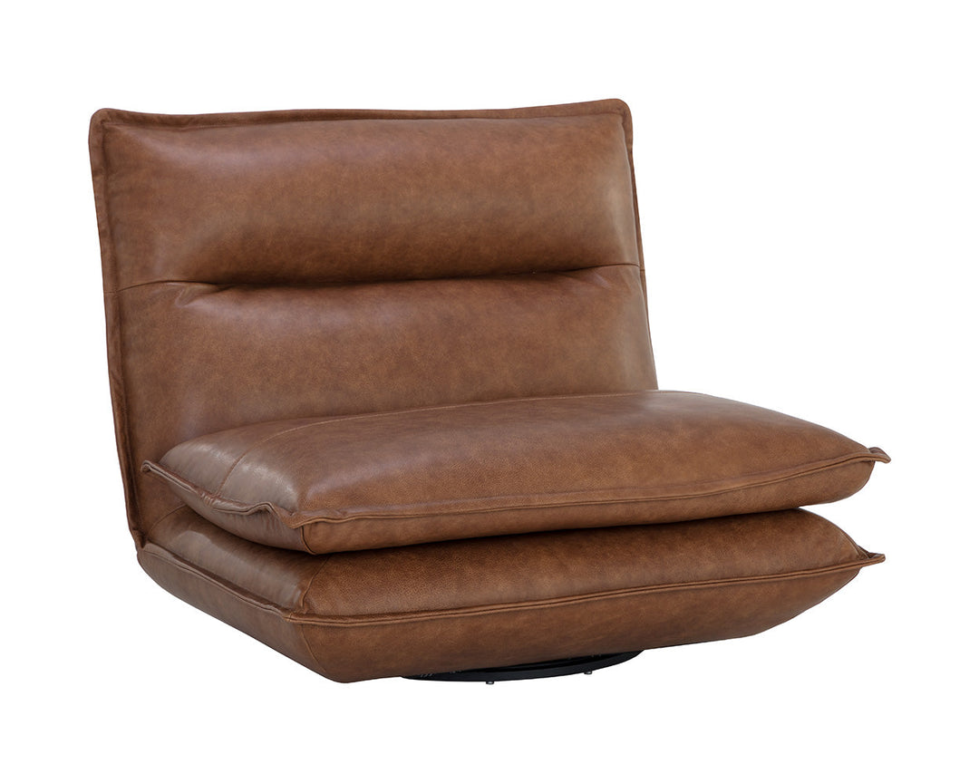 American Home Furniture | Sunpan - Colson Swivel Armless Chair 