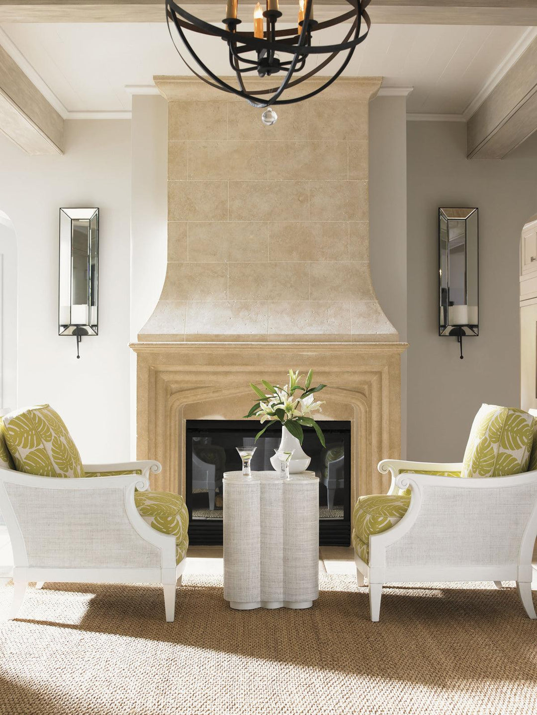 Ivory Key Spar Point Chairside Table - AmericanHomeFurniture