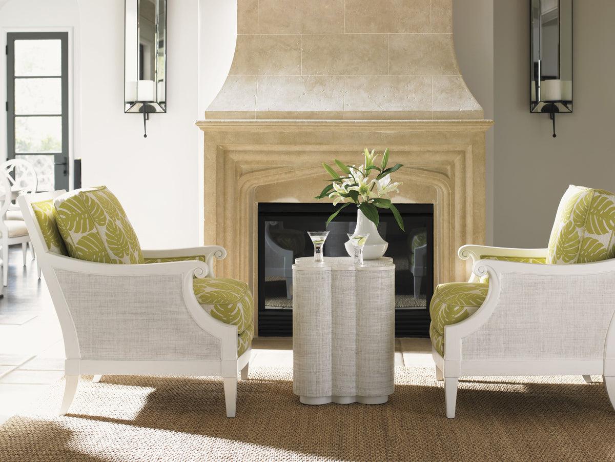 Tommy Bahama Home Ivory Key Spar Point Chairside Table ACCENT TABLES