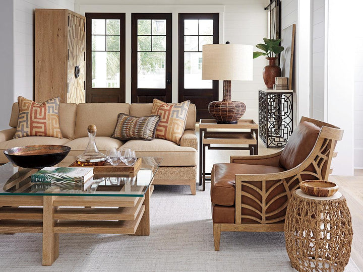 Los Altos Madrid Woven Accent Table - AmericanHomeFurniture