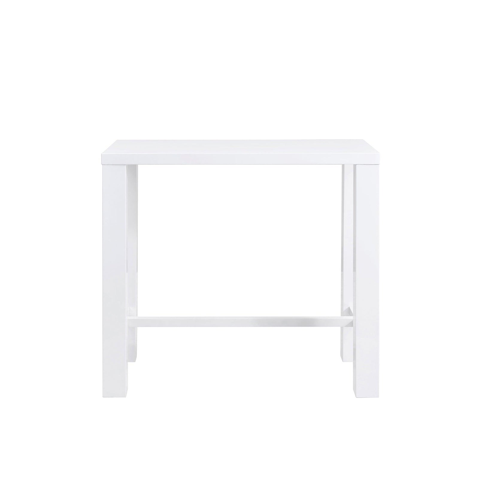 Euro Style Abby Bar Table Top  High Gloss White BAR + BAR CARTS