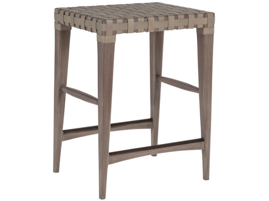 Artistica Home Cohesion Milo Leather Backless Counter Stool BAR STOOLS + COUNTER STOOLS