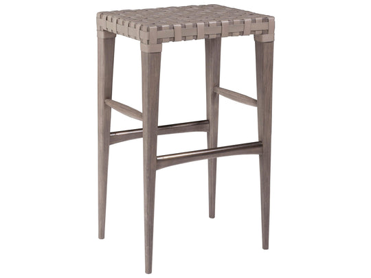 Artistica Home Cohesion Milo Leather Backless Bar Stool BAR STOOLS + COUNTER STOOLS