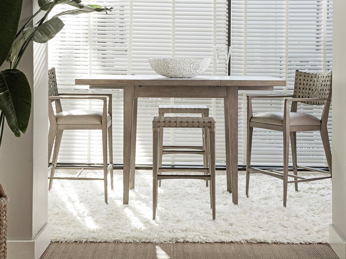 Artistica Home Cohesion Milo Leather Backless Bar Stool BAR STOOLS + COUNTER STOOLS