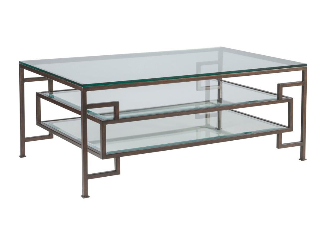 American Home Furniture | Artistica Home  - Metal Designs Suspension Rectangular Cocktail Table