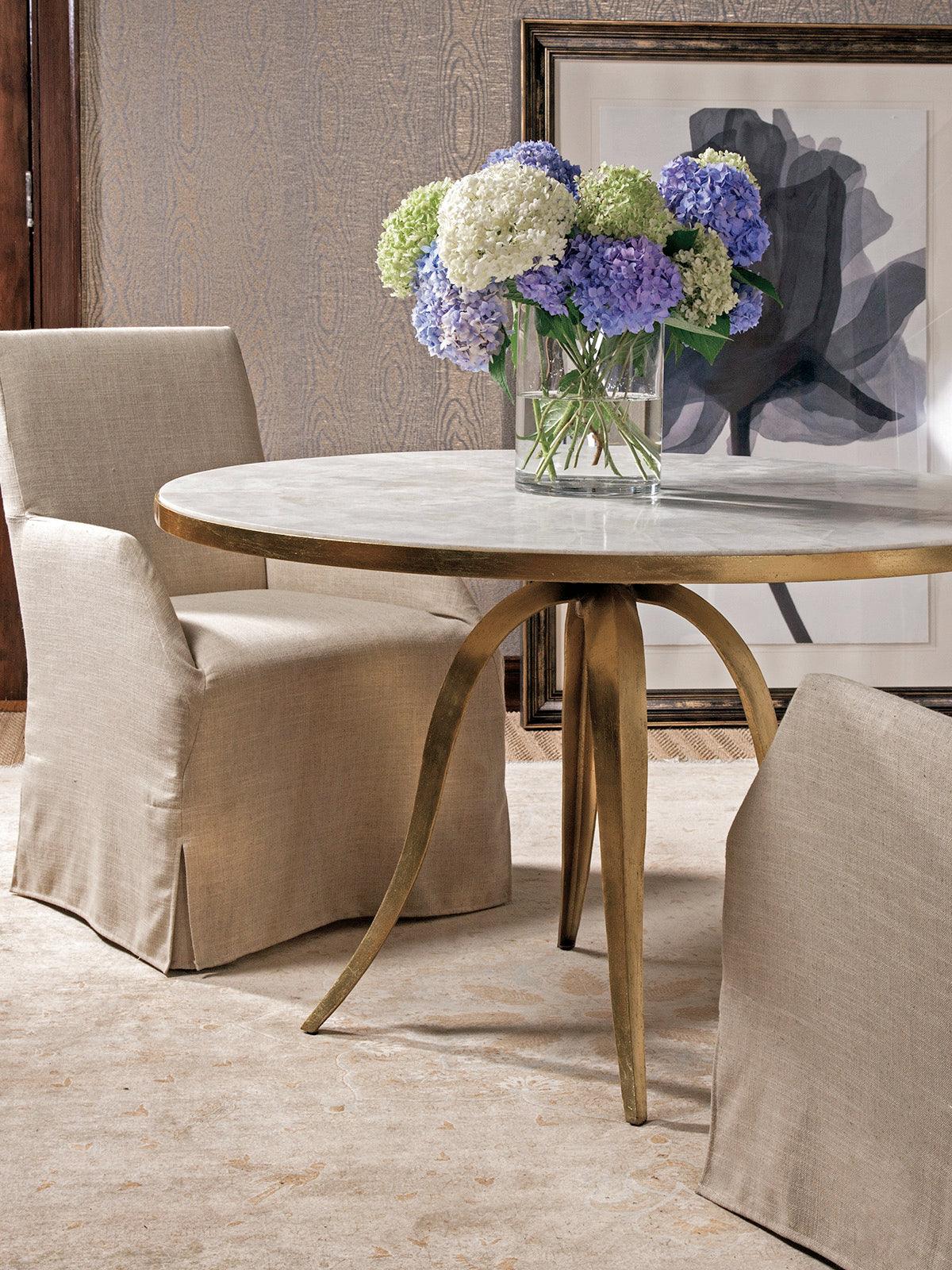 Artistica Home Signature Designs Crystal Stone Round Dining Table DINING TABLES