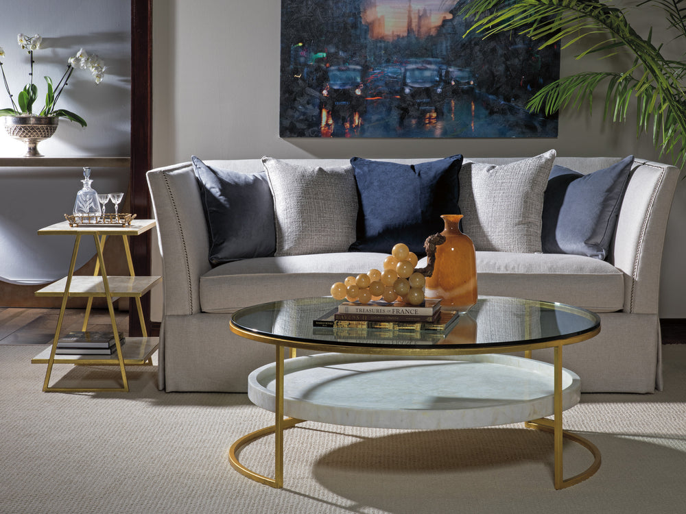 American Home Furniture | Artistica Home  - Signature Designs Cumulus Large Round Cocktail Table