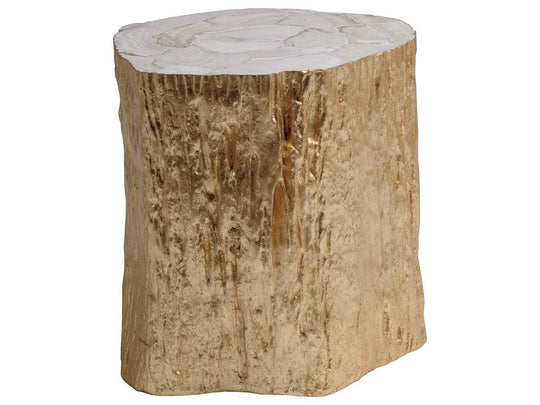 Artistica Home Signature Designs Trunk Segment Spot Table - Gold Leaf ACCENT TABLES