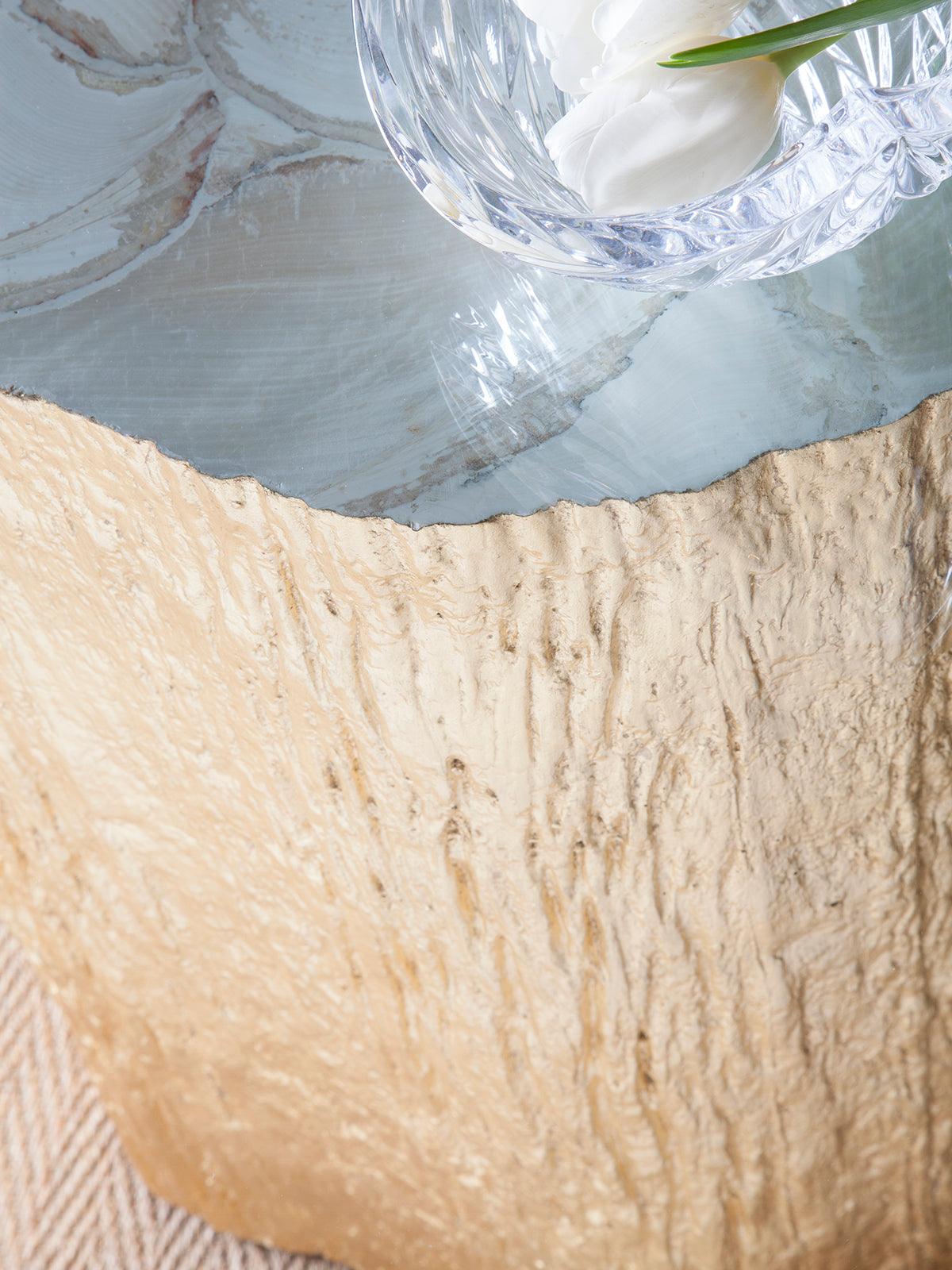 Artistica Home Signature Designs Trunk Segment Accent Table - Gold Leaf ACCENT TABLES