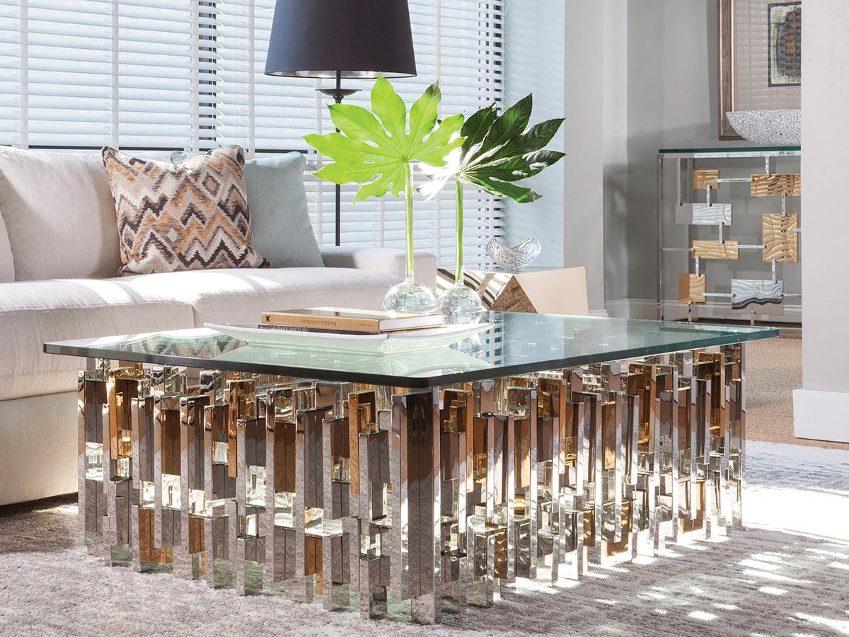 Artistica Home Signature Designs Cityscape Rectangular Cocktail Table COFFEE TABLES