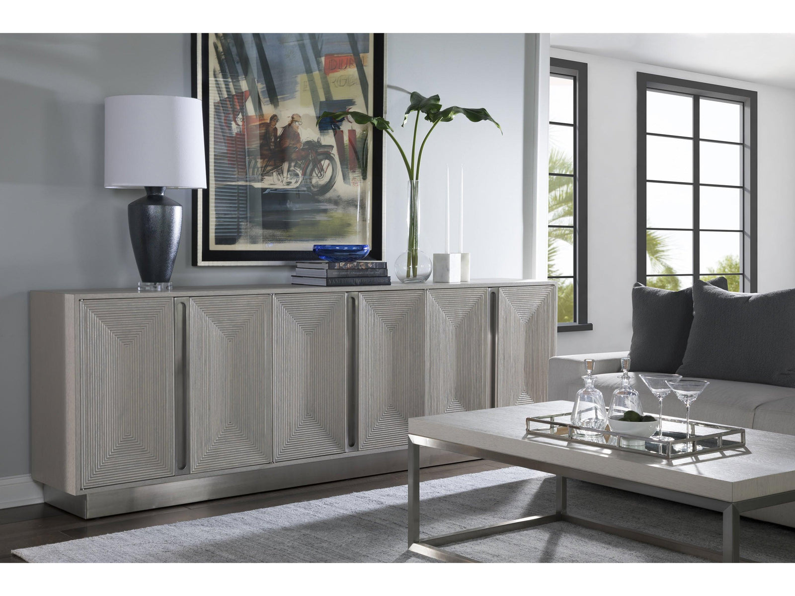 Artistica Home Signature Designs Gradient Long Media Console MEDIA + TV STANDS