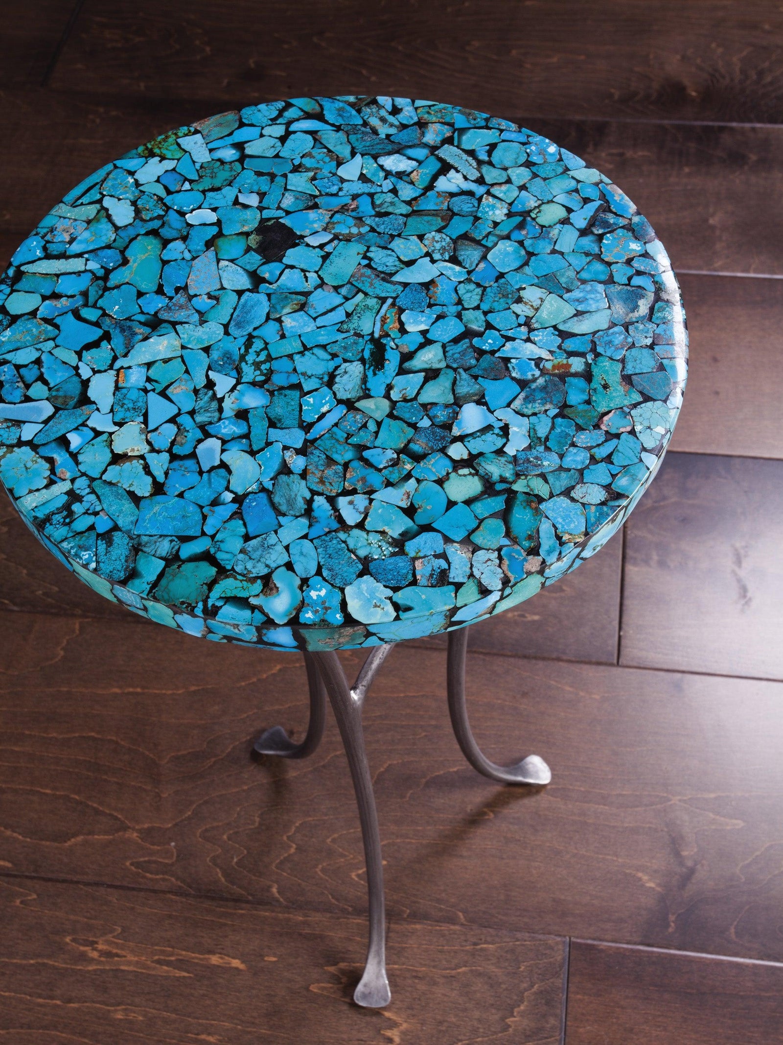 Artistica Home Signature Designs Isidora Turquoise Spot Table ACCENT TABLES