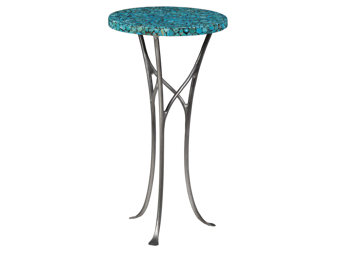 American Home Furniture | Artistica Home  - Signature Designs Isidora Turquoise Spot Table
