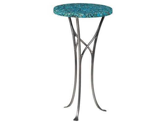 Artistica Home Signature Designs Isidora Turquoise Spot Table ACCENT TABLES