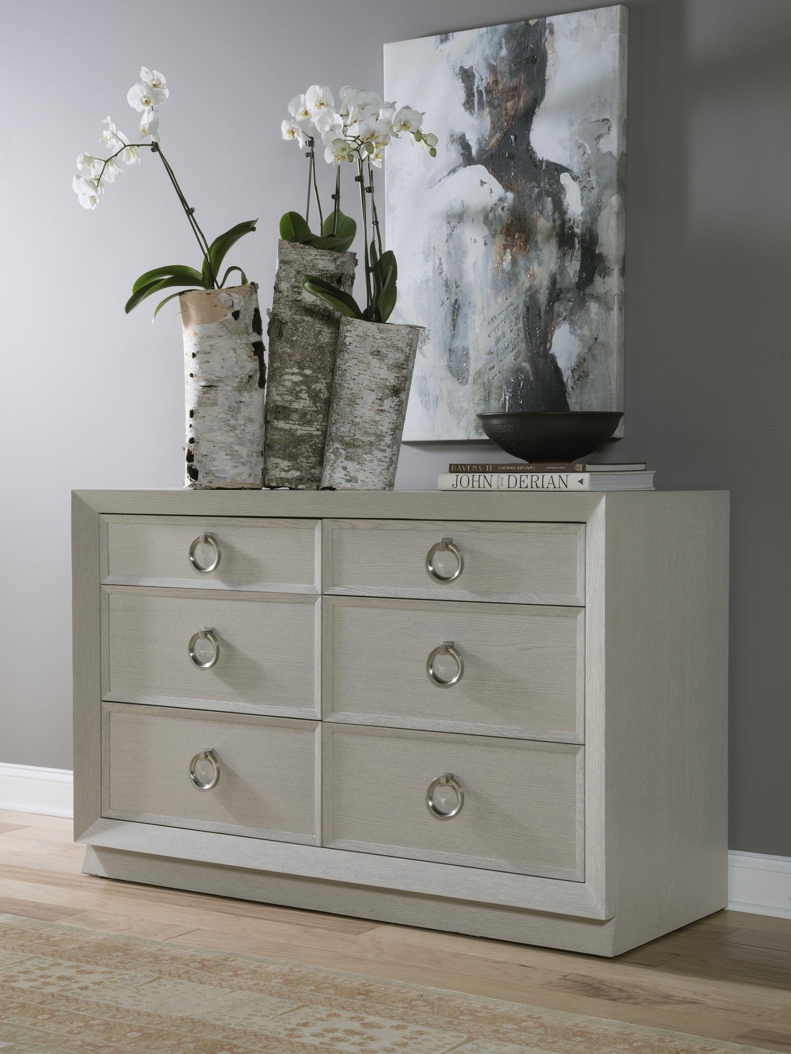 Artistica Home Signature Designs Zeitgeist White Double Dresser DRESSERS