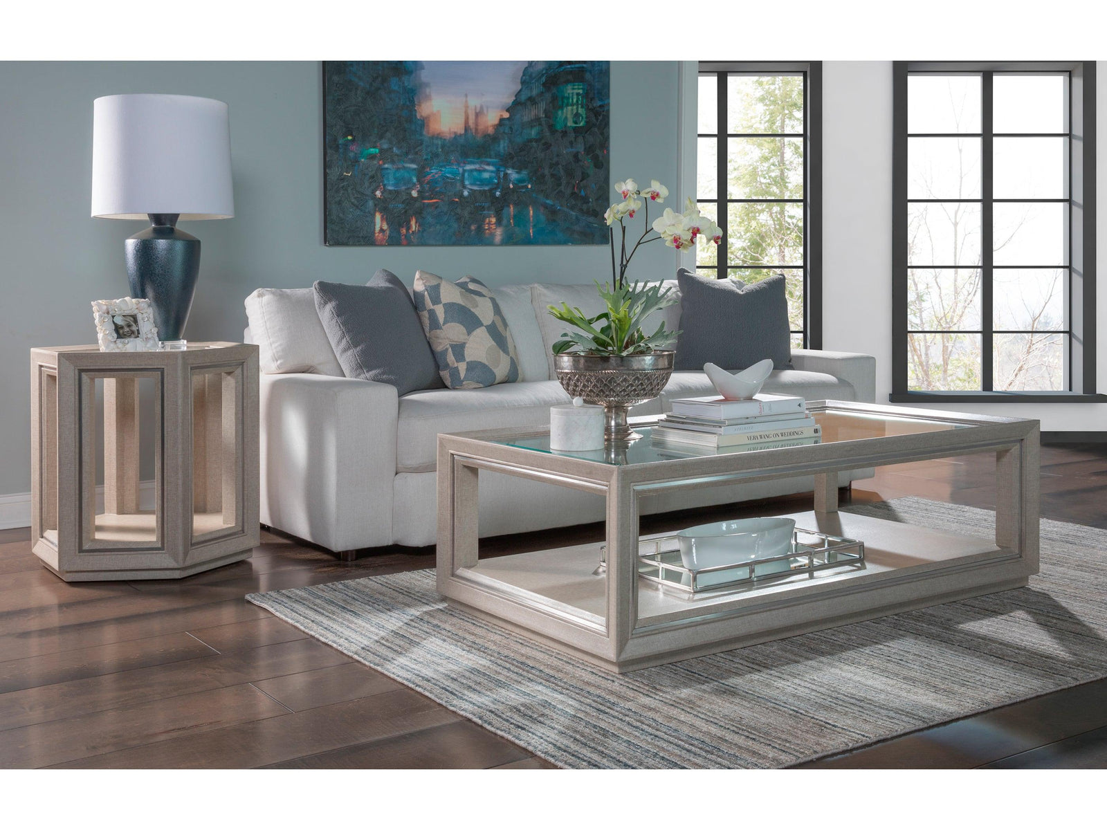 Artistica Home Signature Designs Zeitgeist Linen Cocktail Table COFFEE TABLES
