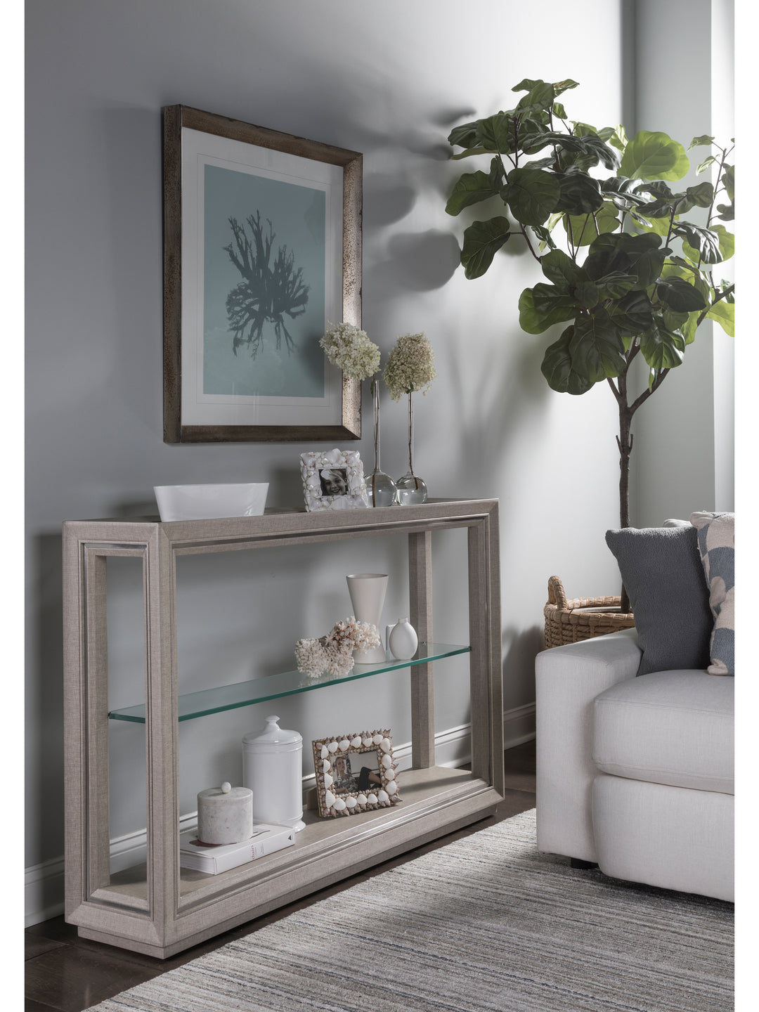 American Home Furniture | Artistica Home  - Signature Designs Zeitgeist Linen Console