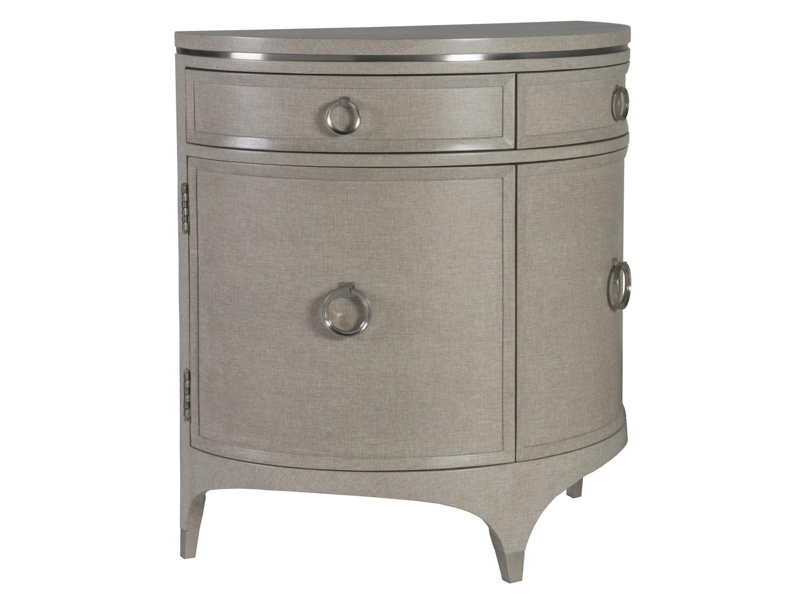Artistica Home Signature Designs Zeitgeist Linen Demilune Cabinet SIDEBOARDS + CREDENZAS