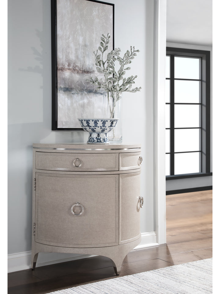 American Home Furniture | Artistica Home  - Signature Designs Zeitgeist Linen Demilune Chest