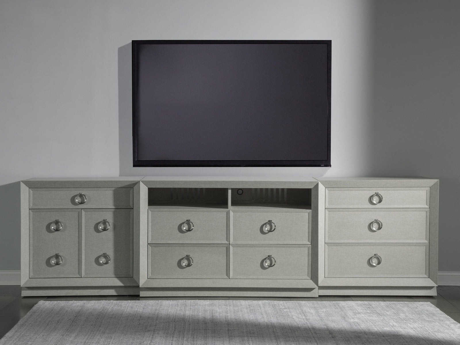 Artistica Home Signature Designs Zeitgeist Linen Media Console MEDIA + TV STANDS