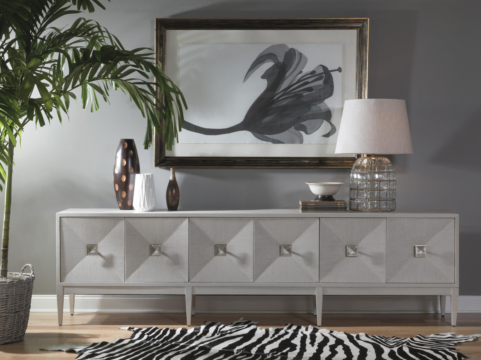 Artistica Home Signature Designs Logan Convertible Long Media Console/Buffet MEDIA + TV STANDS