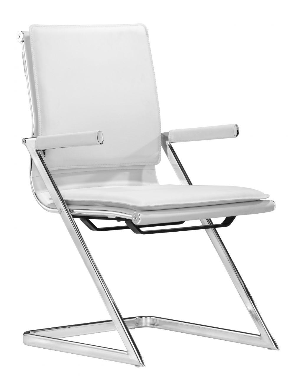 Zuo Lider Plus Conference Chair (Set of 2) White OFFICE CHAIRS