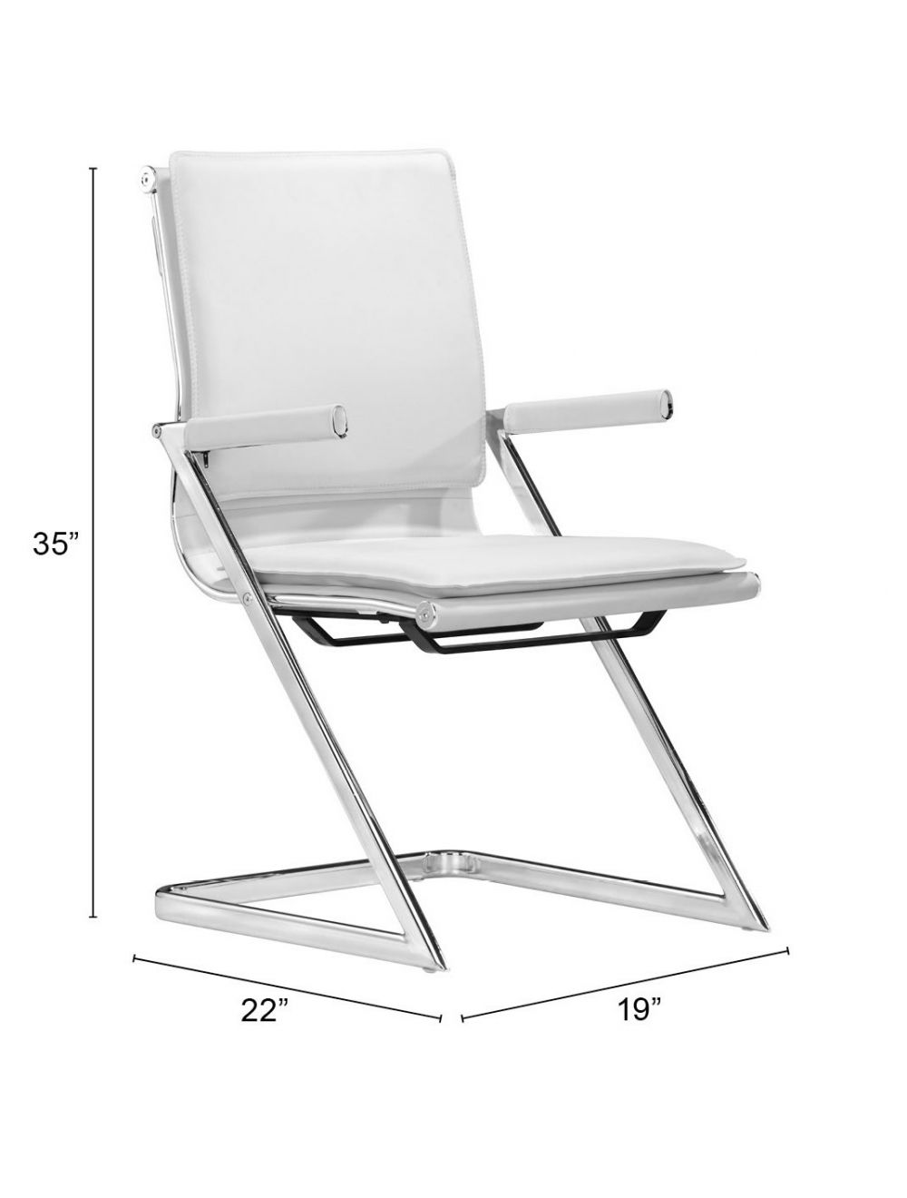 Lider Plus Conference Chair (Set of 2) White