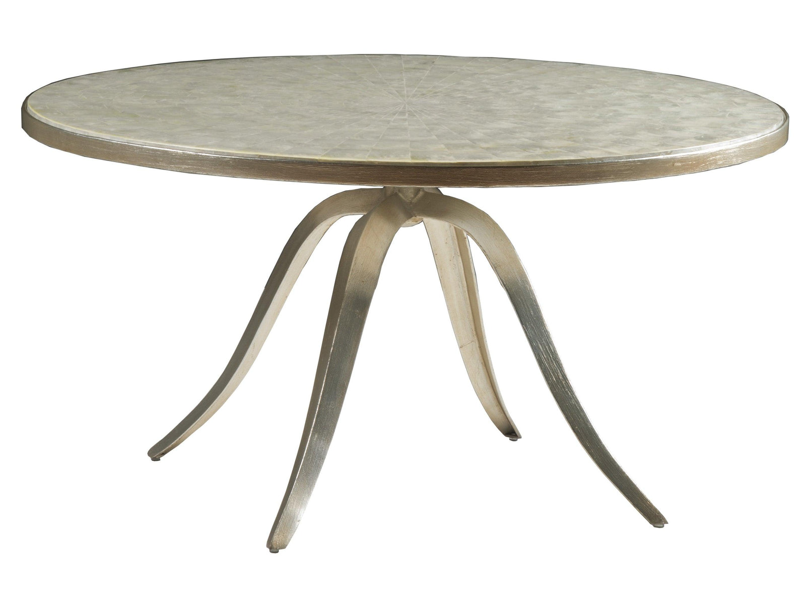 Artistica Home Signature Designs Capiz Round Cocktail COFFEE TABLES