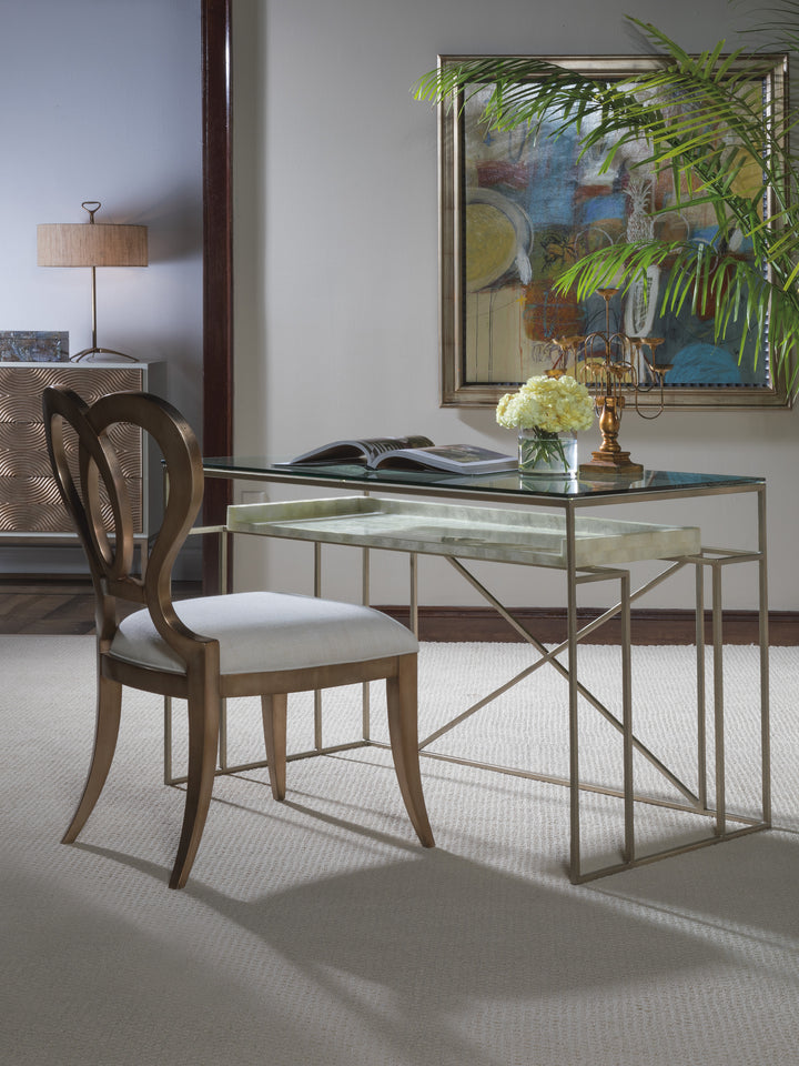 American Home Furniture | Artistica Home  - Signature Designs Cumulus Capiz Writing Table