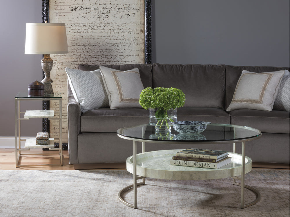 American Home Furniture | Artistica Home  - Signature Designs Cumulus Capiz Round Cocktail Table