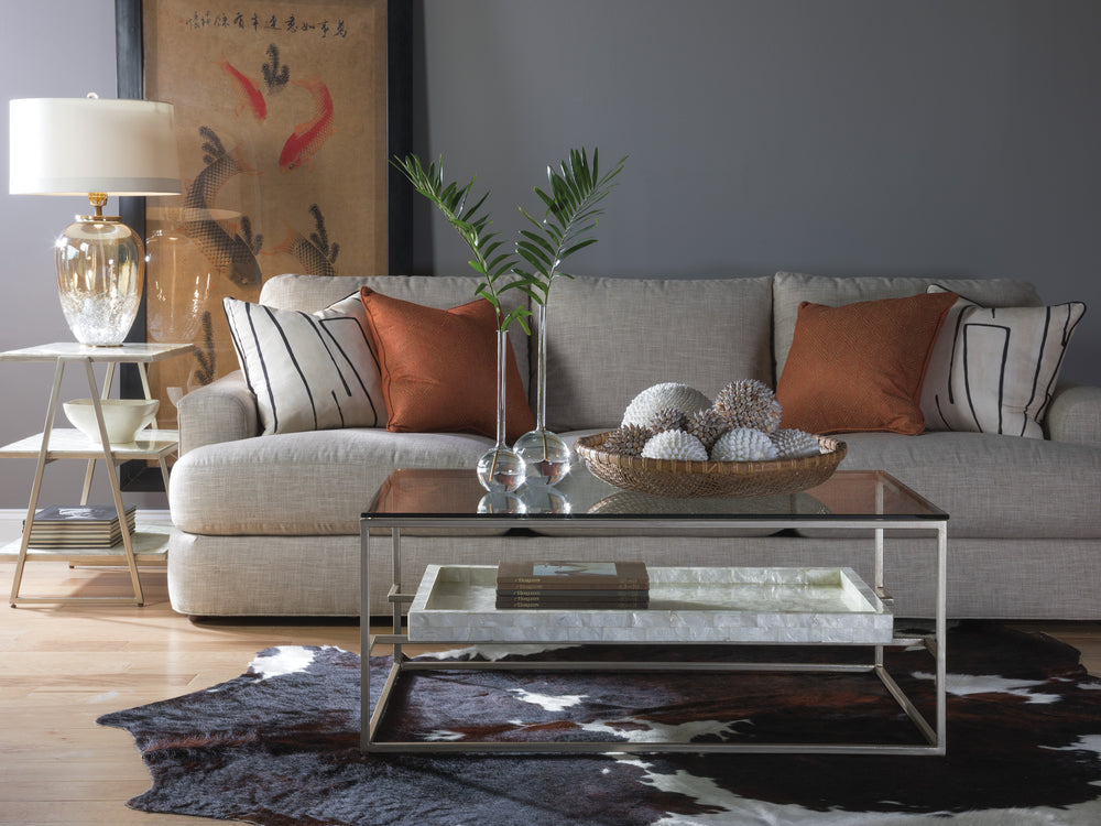 American Home Furniture | Artistica Home  - Signature Designs Cumulus Capiz Rectangular Cocktail Table