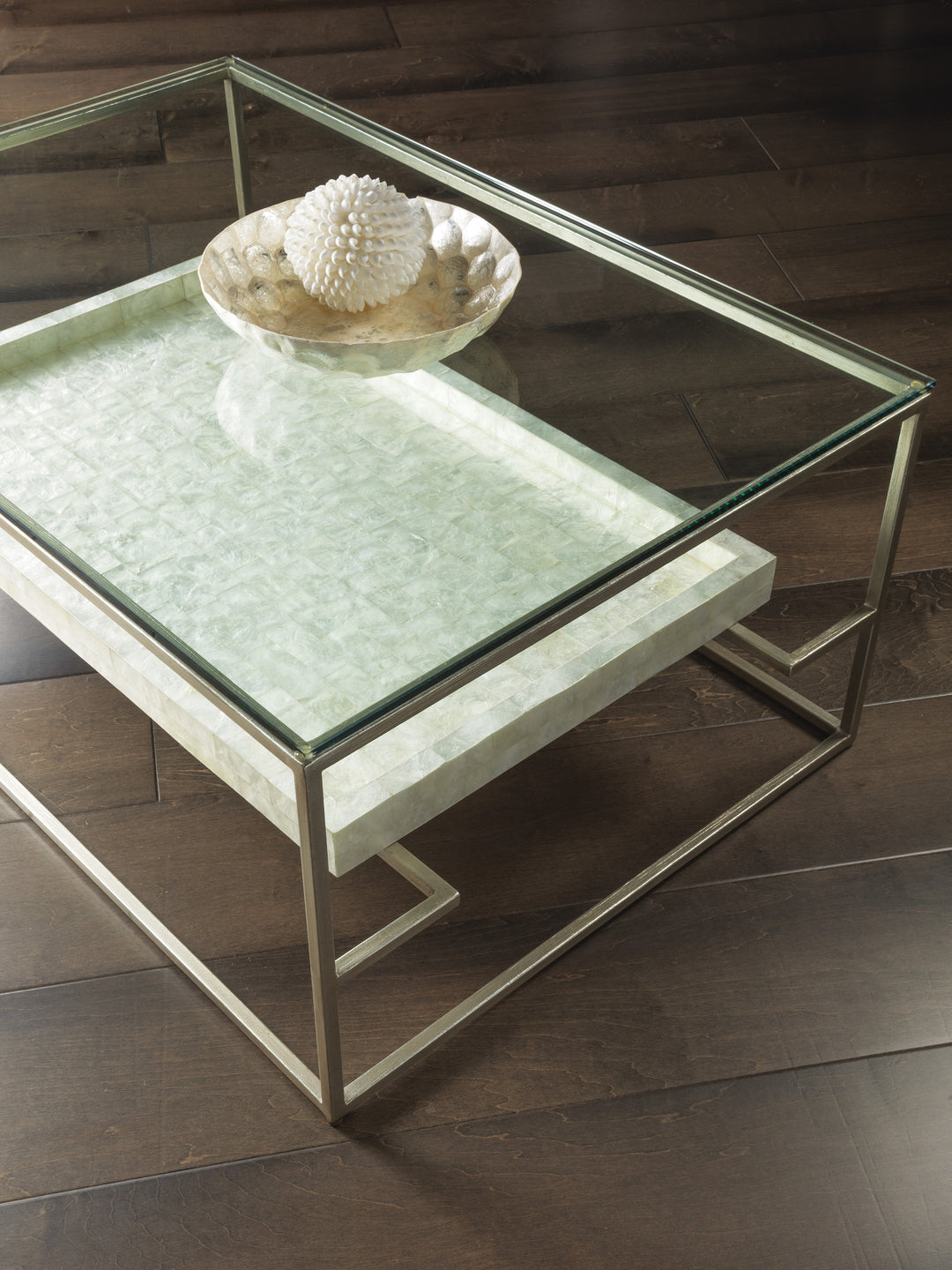 American Home Furniture | Artistica Home  - Signature Designs Cumulus Capiz Rectangular Cocktail Table