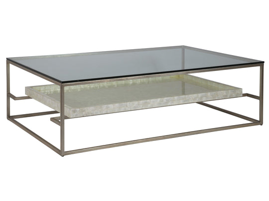 Artistica Home Signature Designs Cumulus Capiz Large Rectangular Cocktail Table COFFEE TABLES