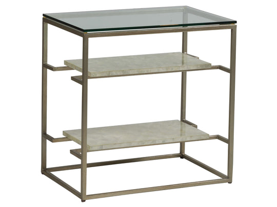 Artistica Home Signature Designs Cumulus Capiz Tier Table ACCENT TABLES