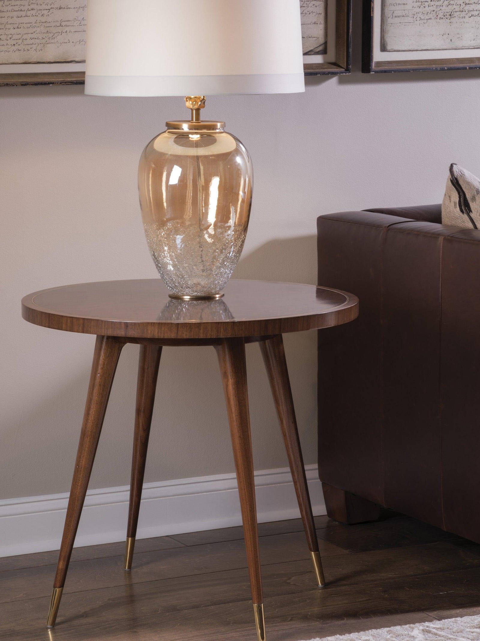 Artistica Home Signature Designs Marlowe Round End Table ACCENT TABLES