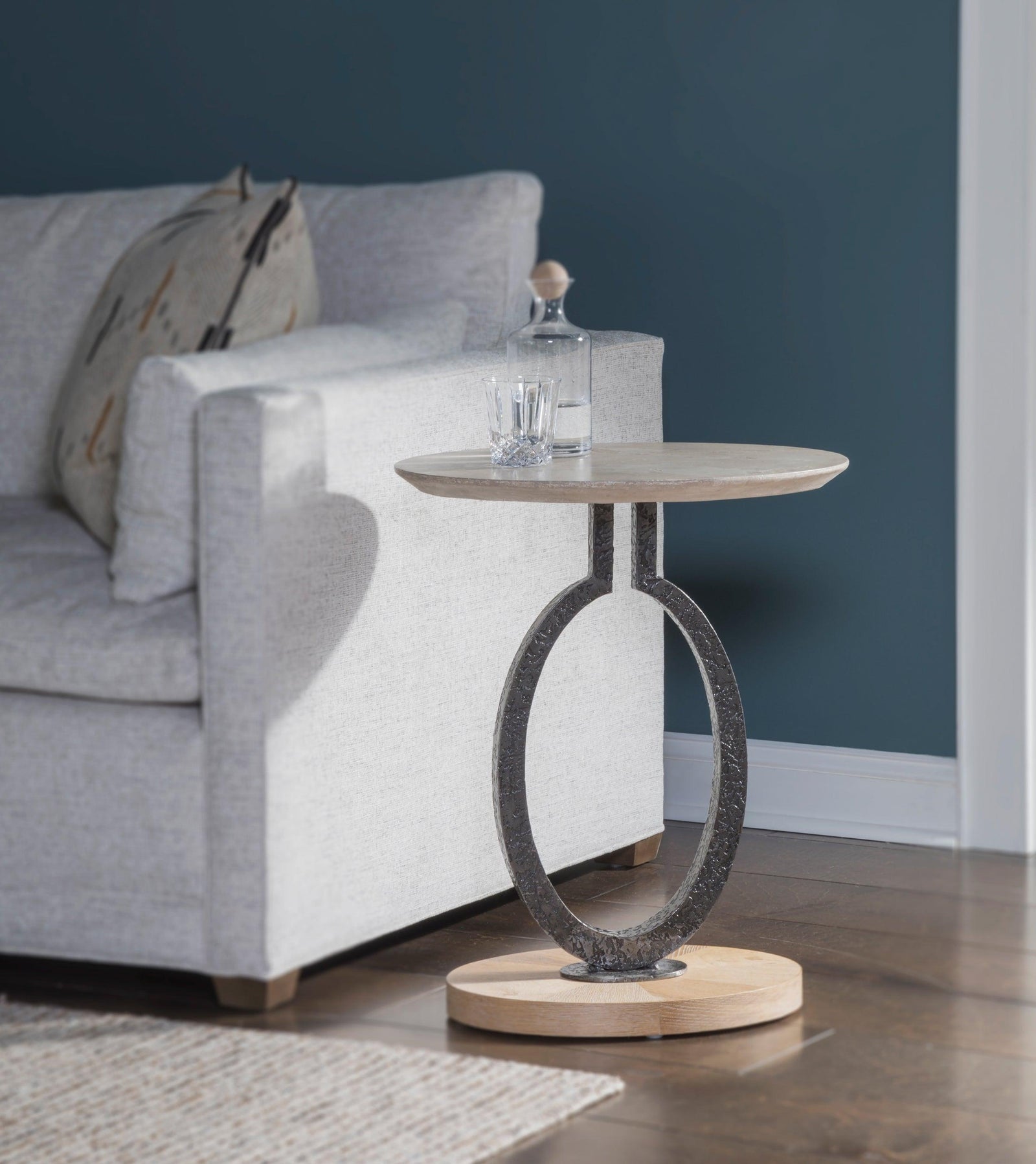 Artistica Home Signature Designs Clement Oval Spot Table ACCENT TABLES