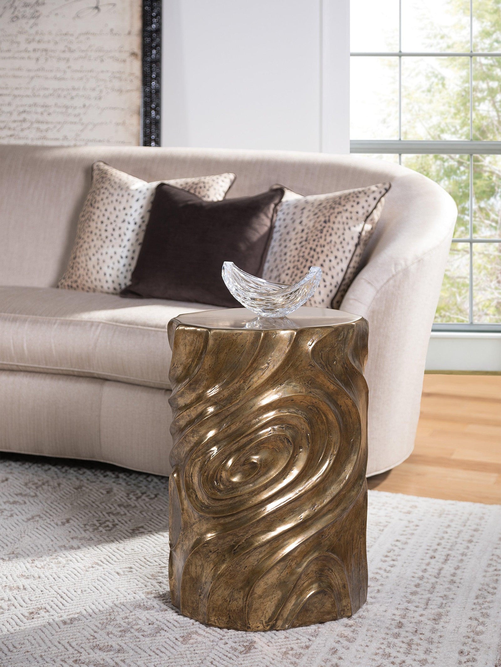 Artistica Home Signature Designs Catalan Oval Drum Table ACCENT TABLES