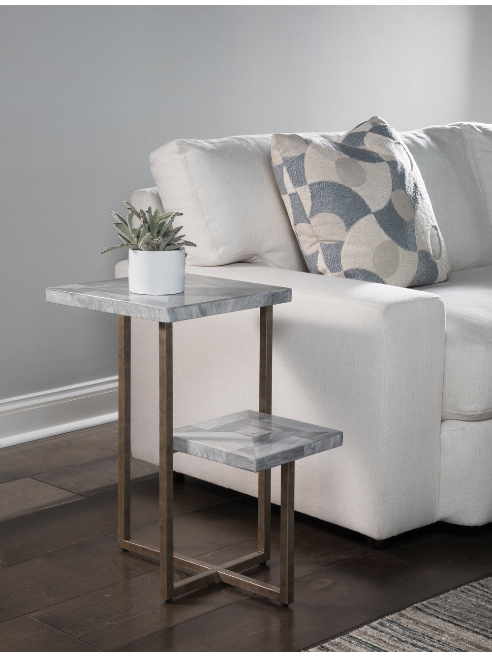 American Home Furniture | Artistica Home  - Signature Designs Salvo Rectangular Tier Spot Table