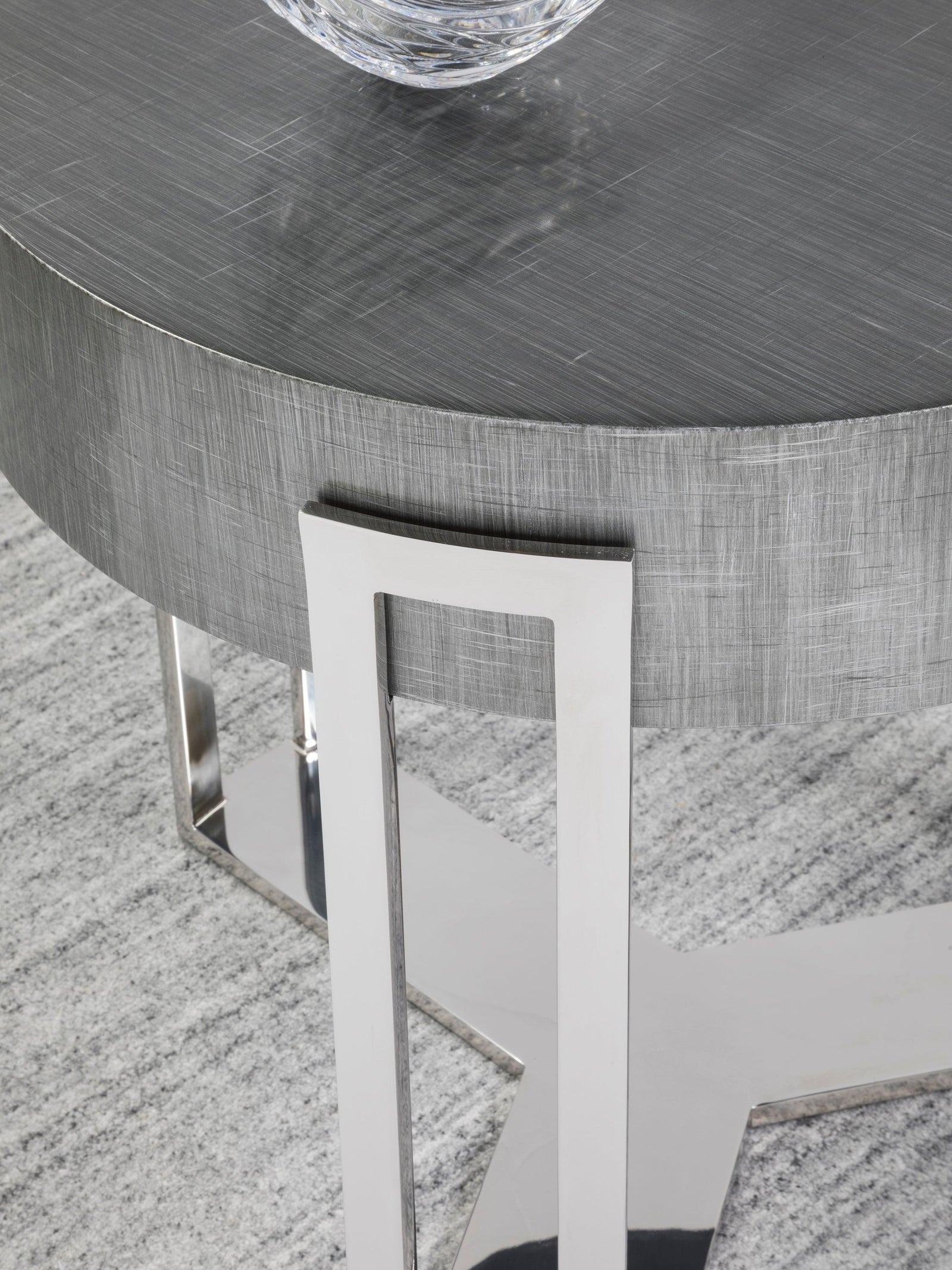 Artistica Home Signature Designs Iridium Round End Table ACCENT TABLES