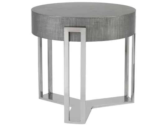Artistica Home Signature Designs Iridium Round End Table ACCENT TABLES