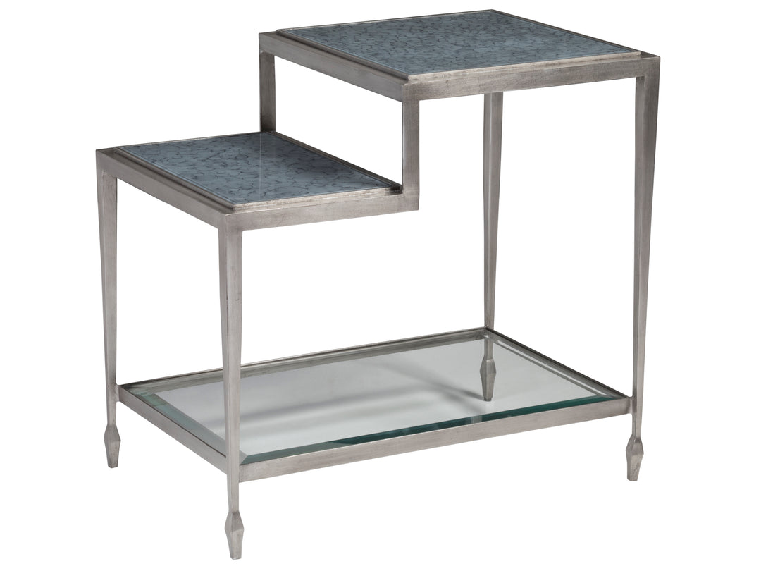 American Home Furniture | Artistica Home  - Signature Designs Sashay Silver Rectangular End Table