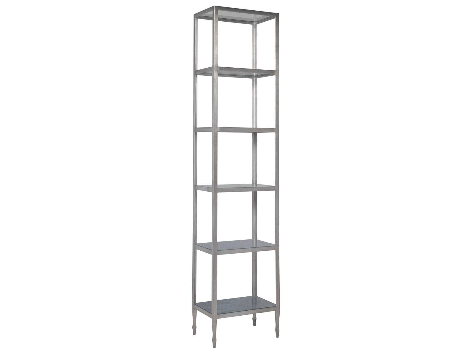 Artistica Home Signature Designs Sashay Silver Slim Etagere BOOKCASES + SHELVES