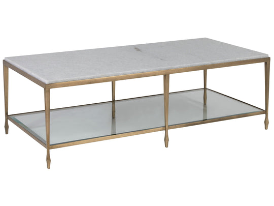 Artistica Home Signature Designs Sashay Gold Rectangular Cocktail Table COFFEE TABLES